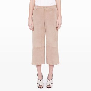 Suede crop pant